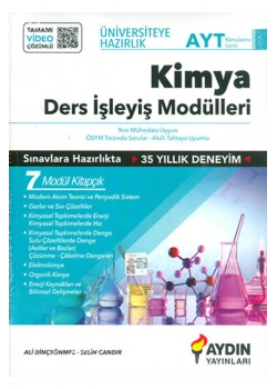 Aydın Ayt Kimya Ders İşleyiş Modülleri Set