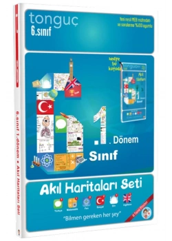 Tonguç 6.Sınıf Akıl Haritaları Seti 1.Dönem