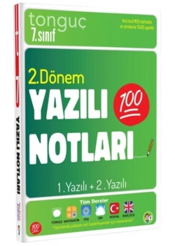 Tonguç 7.Sınıf Yazılı Notları 2.Dönem 1.Yazılı