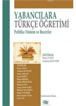 Yabancilara Türkçe Öğreti̇Mi̇ Poli̇Ti̇Ka Yöntem Beceri̇Ler Anı