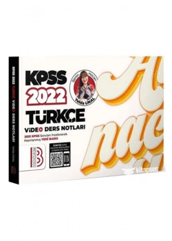 Kpss 2022 Türkçe Video Ders Notları  Benim Hocam