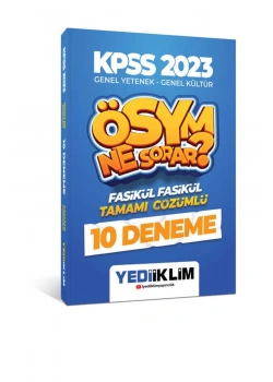 Kpss 2023 Gy Gl 10 Çözümlü Deneme  Yediiklim