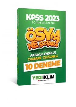 Kpss 2023 Eğitim Bilimleri 10 Çözümlü Deneme  Yediiklim