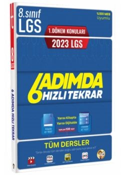 Tonguç 8.Sınıf Lgs 1.Dönem 6 Adımda Hızlı Tekrar