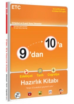Tonguç 9 Dan 10 A Edebiyat Tarih Coğrafya Hazırlık Kitabı