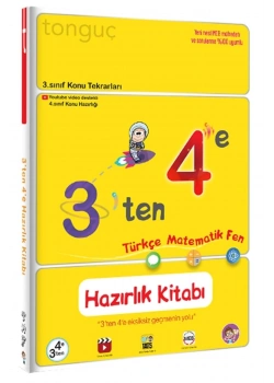 Tonguç 3 Ten 4 E Türkçe Matematik Fen Hazırlık Kitabı
