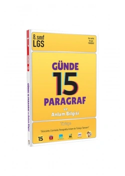 Tonguç 8.Sınıf Lgs Günde 15 Paragraf Ve Anlam Bilgisi