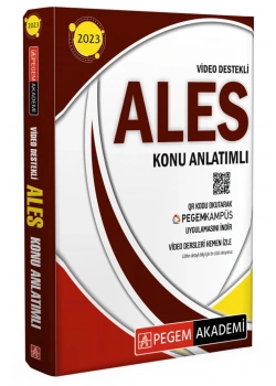 Pegem Ales Konu Anlatımlı Video Destekli
