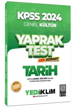Kpss 2024 Gk Tarih Yaprak Test  Yediiklim