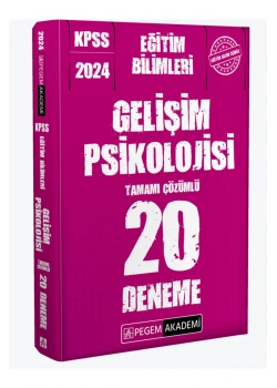 Pegem 2024 Kpss Eğitim Bilimleri Gelişim Psikolojisi 20 Deneme