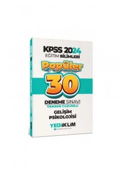 Kpss 2024 Eğitim Bilimleri Gelişim Psikolojisi 30 Deneme  Yediiklim