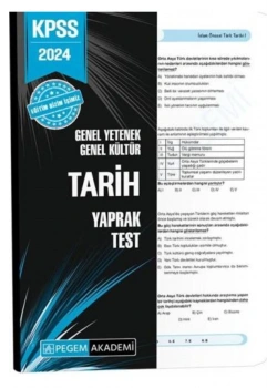 Pegem 2024 Kpss Gy Gk Tarih Yaprak Test