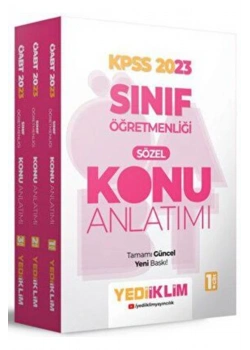 Öabt Sınıf Öğretmenliği Sözel 3 Lü Konu Anlatım Seti Yediiklim