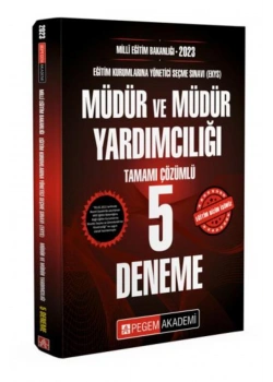 Pegem 2023 Meb Müdür Müdür Yardımcılığı 5 Çözümlü Deneme