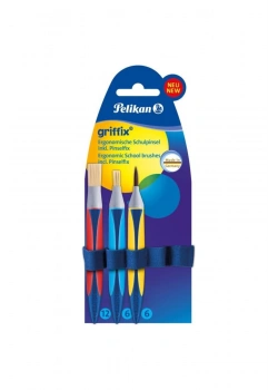 Pelikan Ergonomik Sulu Boya Firçasi 3 Lü Set