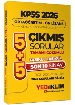 Kpss 2024 Ortaöğretim Önlisans Son 10 Yıl Çıkmış Sorular Çözümlü  Yediiklim