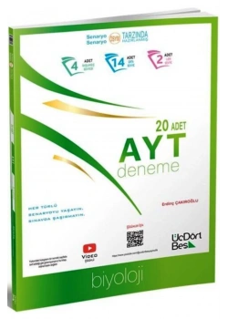 Ayt Biyoloji 20 Li Deneme Üçdörtbeş Yayın