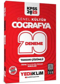 Kpss 2025 Gk Coğrafya 20 Çözümlü Deneme Yediiklim