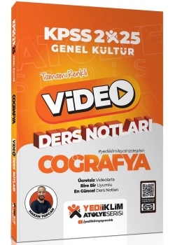 Kpss 2025 Gk Coğrafya Video Ders Notları Yediiklim