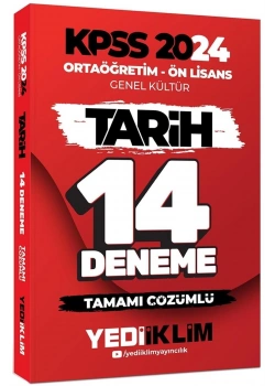Kpss 2024 Ortaöğretim Önlisans Tarih 14 Deneme  Yediiklim