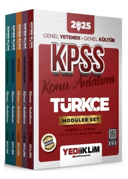 2025 Kpss Gk Gy Konu Anlatım 5 Li Modüler Set  Yediiklim