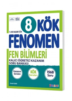 Fenomen 8.Sınıf Kök Fen Bilimleri Soru Bankası Kalıcı Öğretici