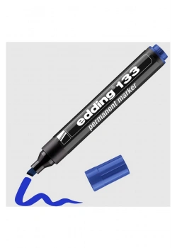 Eddıng 133 Permanent Markör Kesik Uç Mavi 4-133003
