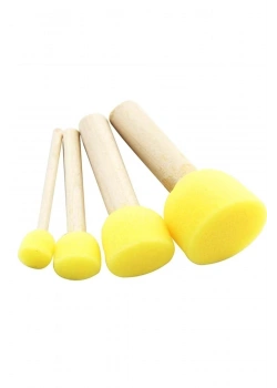 Brons Süngerli Tampon Fırça4 Lü