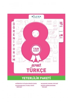 Bilfen 8.Sınıf Türkçe Depar Yeterlilik Paketi
