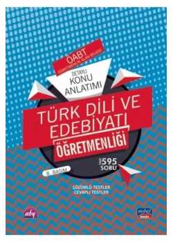 Nobel Öabt Türk Dili Edebiyatı Öğretmenliği Konu Anlatım 2020