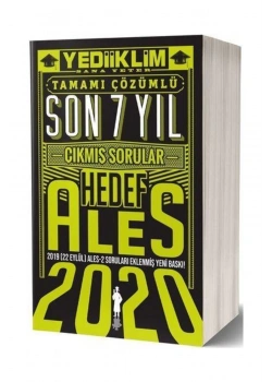 Ales 2020 Son 7 Yıl Çıkmış Çözümlü Sorular Yediiklim