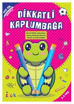 Dikkatli Kaplumbağa Yaz Sil Kalemli 2-4 Yaş  Bıcırık