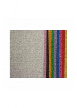 Bafix A4 Oluklu Karton Simli 10Lu 8 Renk