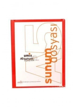 Umıx Standart Sunum Dosyası A5 10Lu Kırmızı