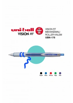 Uniball Vısıon Rt 0.8 Mekanik Roller Kalem Mavi