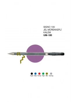 Uniball Um-100 Sıgno Fine 0.7 Jel Kalem Siyah