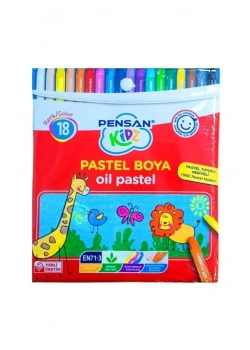 Pensan Kidz Çantali Pastel Boya 18 Renk pe98121pb18rç