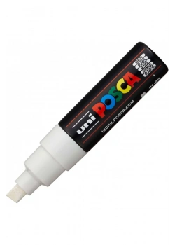 Uni Posca 8.0 Su Bazlı Poster Markörü Beyaz Pc-8K