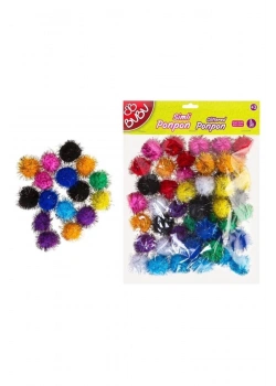 Bu-Bu Ponpon Simli 3Cm 50Li Karma Kod:Bubu00113