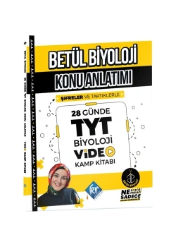 Betül Biyoloji Konu Anlatımı 28 Günde Tyt Biyoloji Video Kamp Kitabı  Kr Akademi