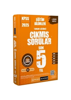 Pegem 2025 Kpss Eğitim Bilimleri 2020-2024 Son 5 Yil Çikmiş Çözümlü Sorular