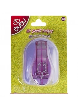 Bu-Bu 3D Gül Şekilli Delgeç Kod:Bubu-De0020