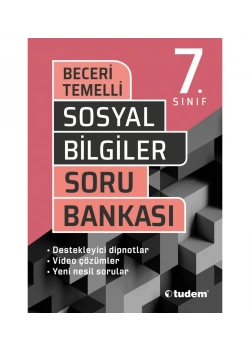 Tudem 7.Sınıf Sosyal Bigiler Beceri Temelli Soru Bankası