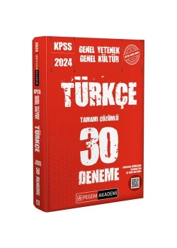 Pegem 2024 Kpss Gy Gk Türkçe Çözüml 30 Deneme