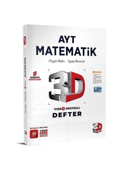 3D Ayt Matematik Video Destekli Defter Özgür Balcı