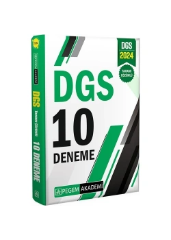Pegem 2024 Dgs Çözümlü 10 Deneme