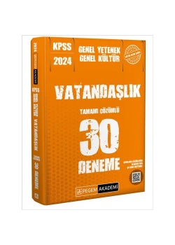 Pegem 2024 Kpss Gy Gk Vatandaşlik 30 Çözümlü Deneme