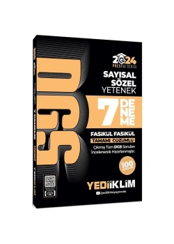 Dgs Prestij Sözel Yetenek 7 Çözümlü Deneme  Yediiklim