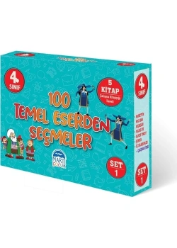 Martı 4.Sınıf 100 Temel Eserden Seçmeler 5 Kitap Turkuaz Set 1