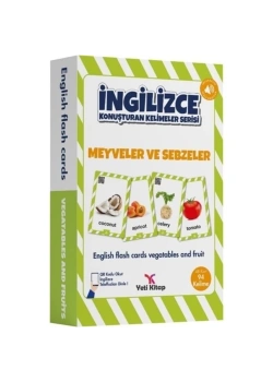 İngilizce Meyveler Sebzeler Kelime Kartları Yeti Kitap
